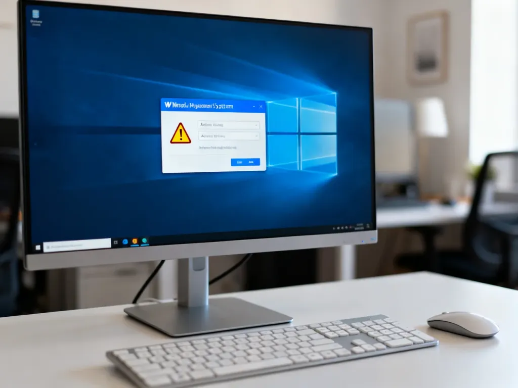 Monitor komputera z otwartymi ustawieniami aktywacji systemu Windows na biurku w domowym biurze.