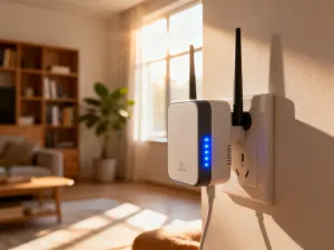 Płyta główna komputera z podświetlanymi modułami pamięci RAM, podkreślająca nowoczesną technologię i wydajność sprzętu.