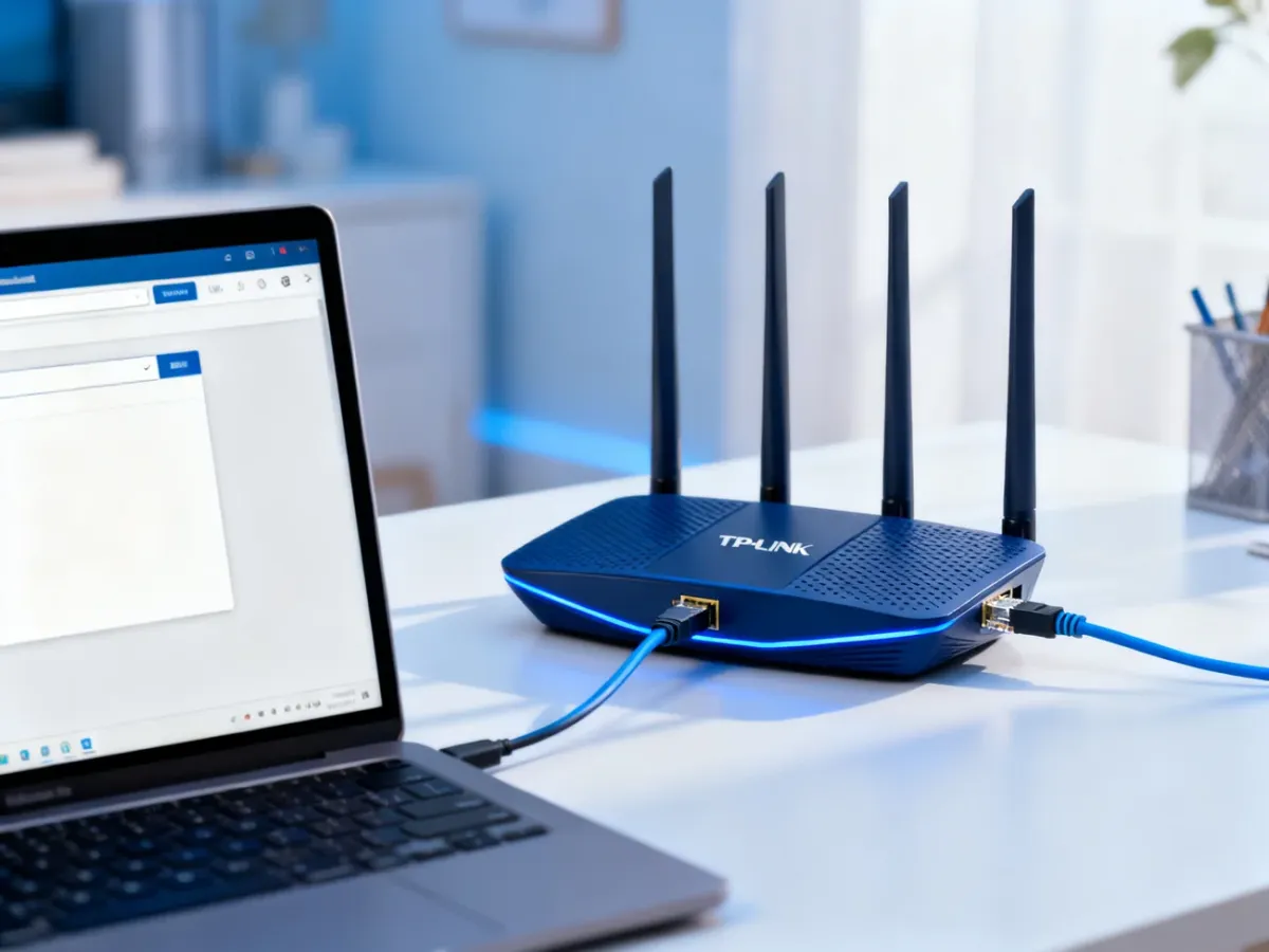 Konfiguracja routera TP-Link przez przeglądarkę na laptopie