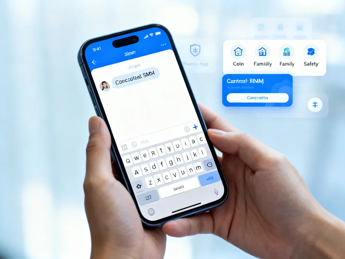Osoba przygotowująca wiadomość SMS w celu wyłączenia płatnej usługi