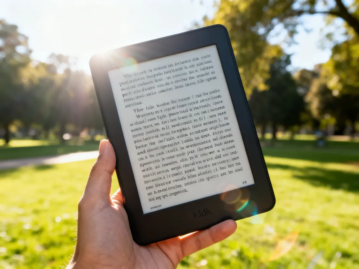 Czytnik ebooków z matowym ekranem E-Ink czytelnym w jasnym słońcu