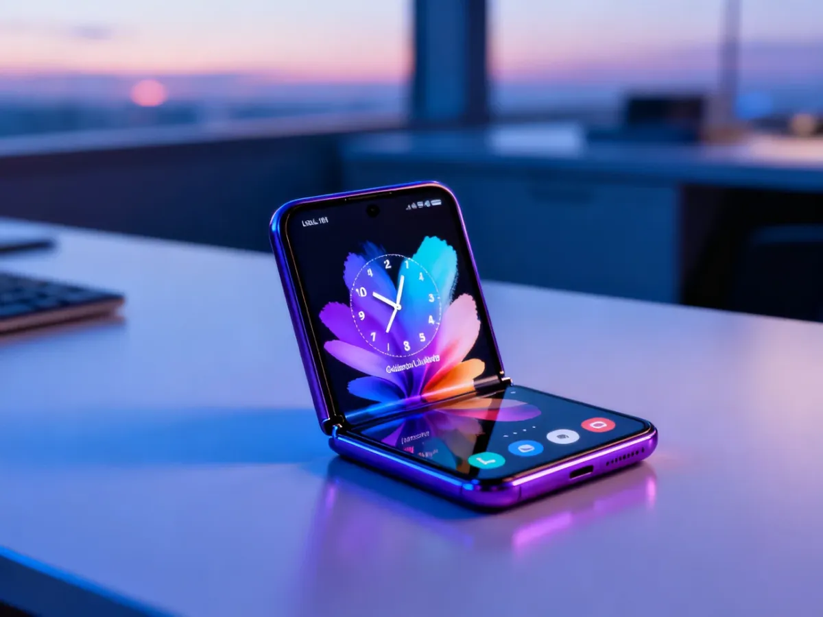 Składany smartfon Galaxy z personalizowanym ekranem blokady i dynamiczną tapetą