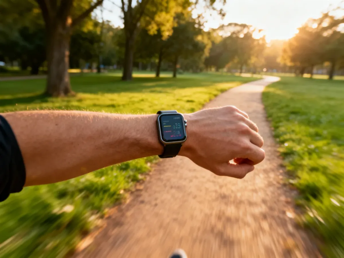 Smartwatch używany podczas biegu bez telefonu