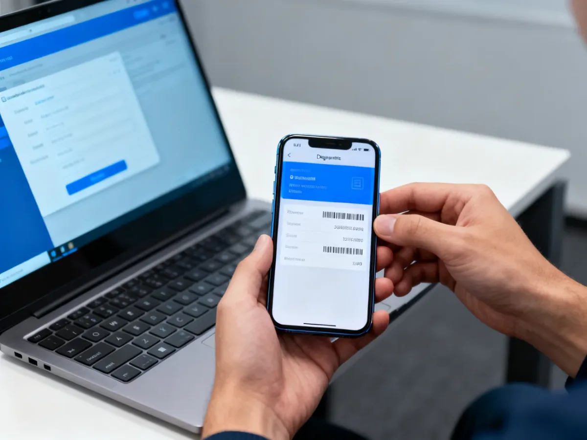 Używany smartfon sprawdzany podczas diagnostyki przed zakupem